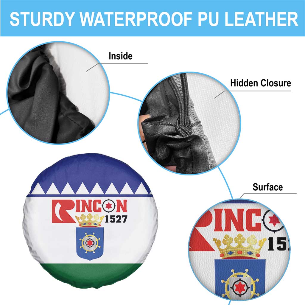 Bonaire Rincon Spare Tire Cover Flag Stylized