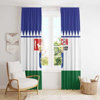 Bonaire Rincon Window Curtain Flag Stylized