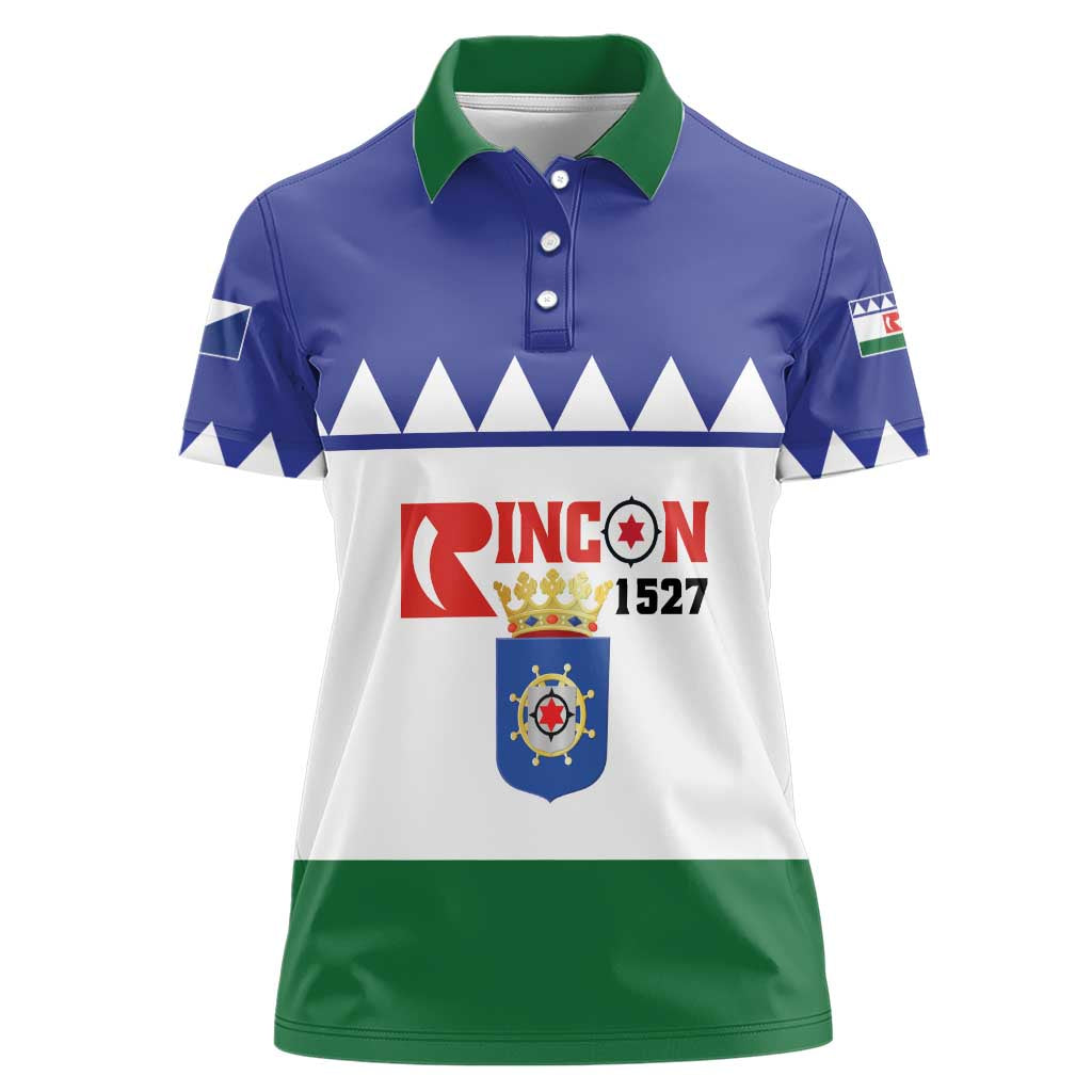 Personalised Bonaire Rincon Women Polo Shirt Flag Stylized