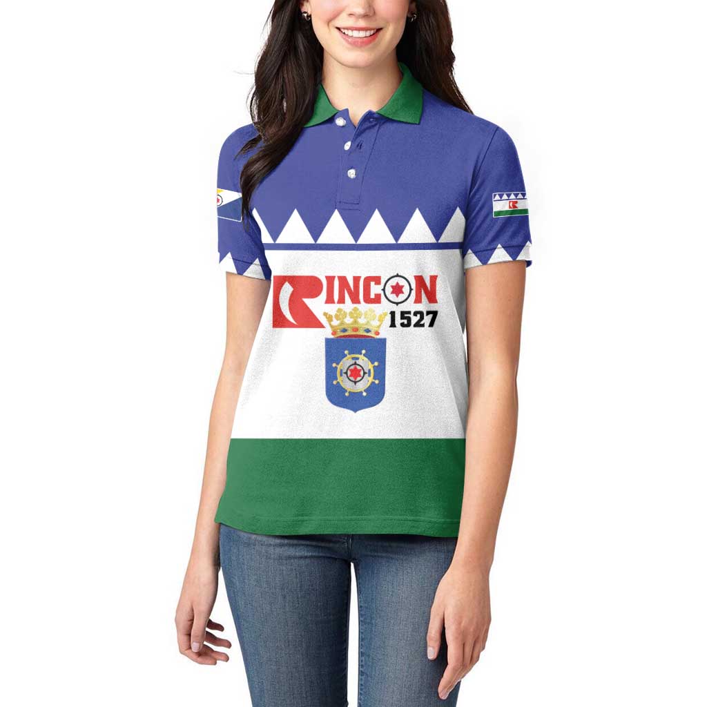 Personalised Bonaire Rincon Women Polo Shirt Flag Stylized
