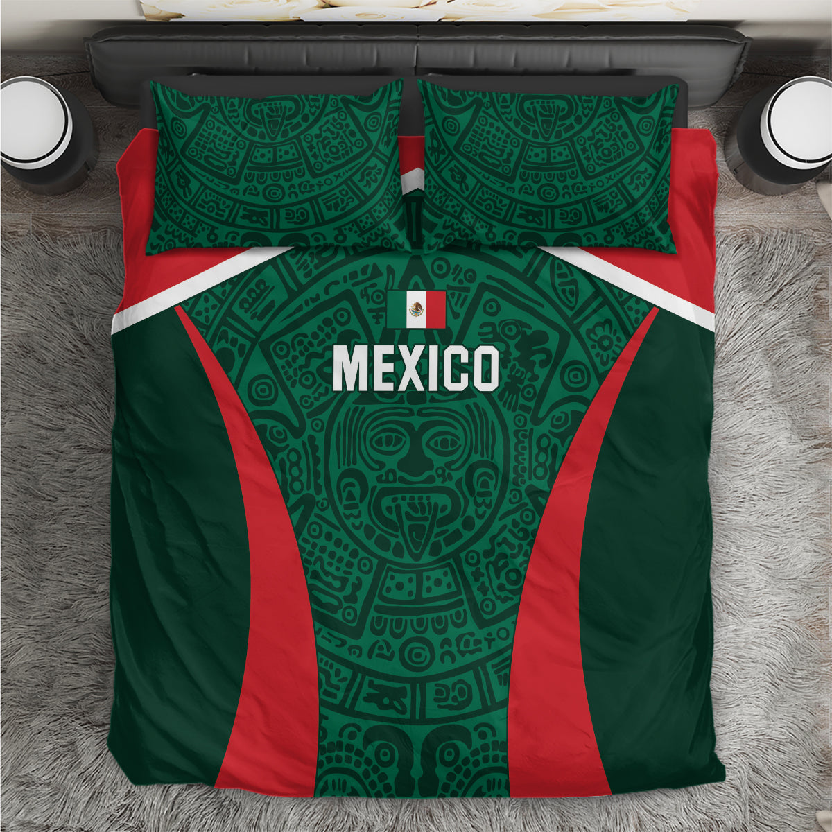 Mexico 2024 Football Bedding Set El Tri Go Champion - Wonder Print Shop