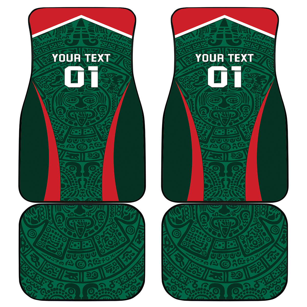 Mexico 2024 Football Car Mats El Tri Go Champion - Wonder Print Shop