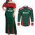 Personalized Mexico 2024 Football Couples Matching Off Shoulder Maxi Dress and Long Sleeve Button Shirt El Tri Go Champion - Wonder Print Shop