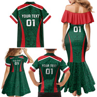 Personalized Mexico 2024 Football Family Matching Mermaid Dress and Hawaiian Shirt El Tri Go Champion - Wonder Print Shop