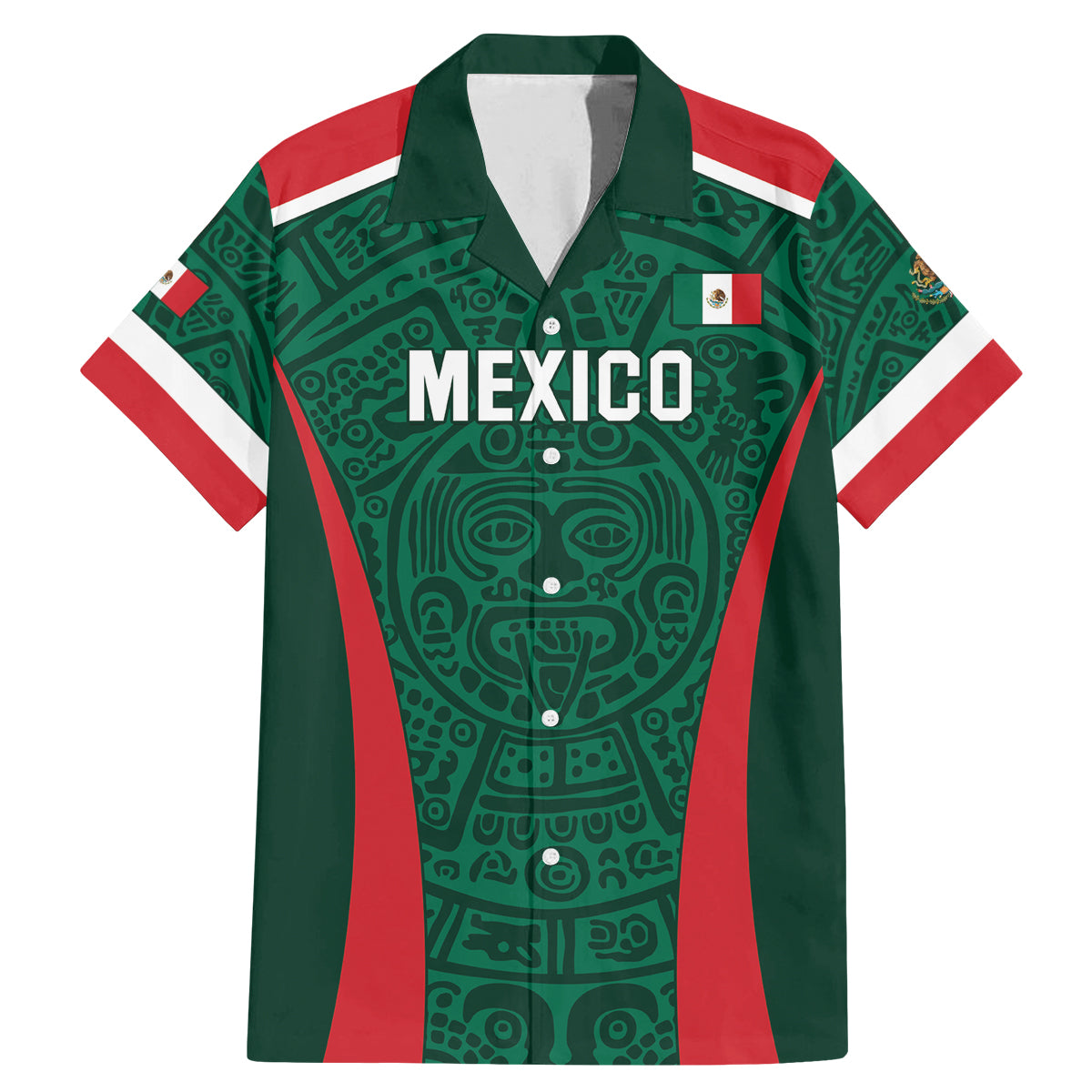 Personalized Mexico 2024 Football Family Matching Mermaid Dress and Hawaiian Shirt El Tri Go Champion - Wonder Print Shop
