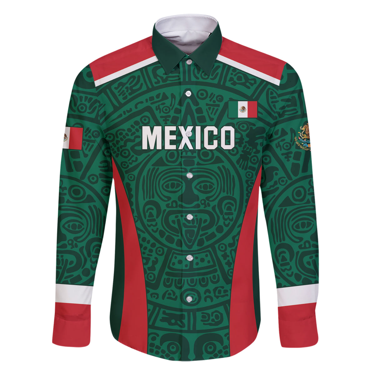Personalized Mexico 2024 Football Family Matching Short Sleeve Bodycon Dress and Hawaiian Shirt El Tri Go Champion - Wonder Print Shop