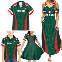 Personalized Mexico 2024 Football Family Matching Summer Maxi Dress and Hawaiian Shirt El Tri Go Champion - Wonder Print Shop