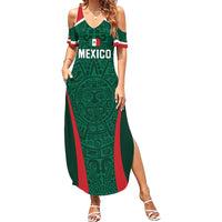 Personalized Mexico 2024 Football Family Matching Summer Maxi Dress and Hawaiian Shirt El Tri Go Champion - Wonder Print Shop