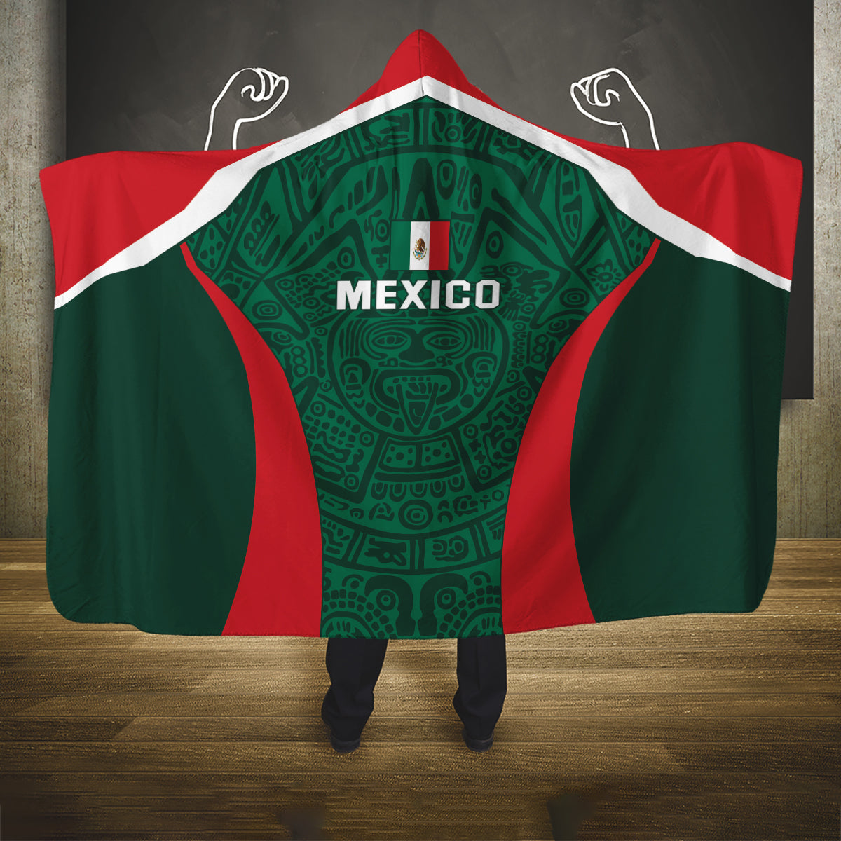 Mexico 2024 Football Hooded Blanket El Tri Go Champion