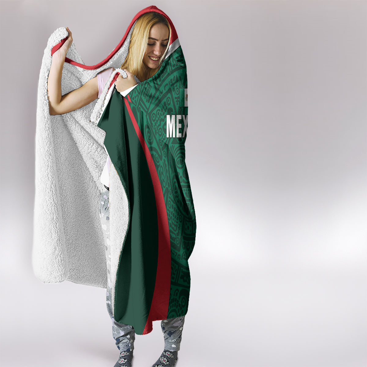 Mexico 2024 Football Hooded Blanket El Tri Go Champion
