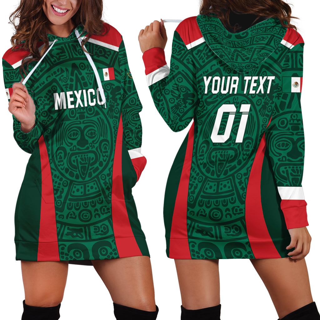 Personalized Mexico 2024 Football Hoodie Dress El Tri Go Champion - Wonder Print Shop