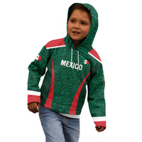 Personalized Mexico 2024 Football Kid Hoodie El Tri Go Champion - Wonder Print Shop