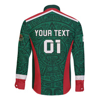 Personalized Mexico 2024 Football Long Sleeve Button Shirt El Tri Go Champion - Wonder Print Shop