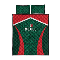 Mexico 2024 Football Quilt Bed Set El Tri Go Champion - Wonder Print Shop