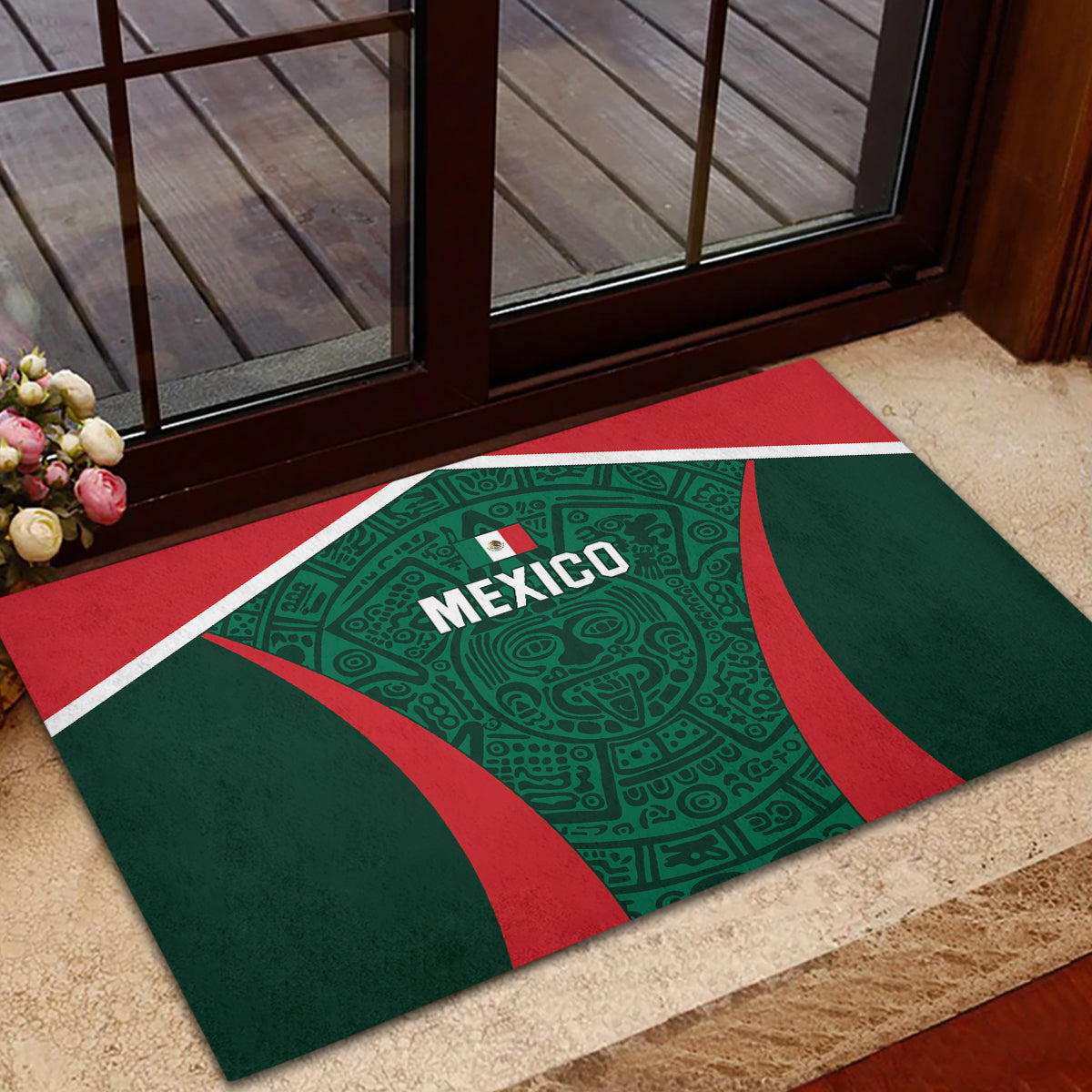 Mexico 2024 Football Rubber Doormat El Tri Go Champion - Wonder Print Shop