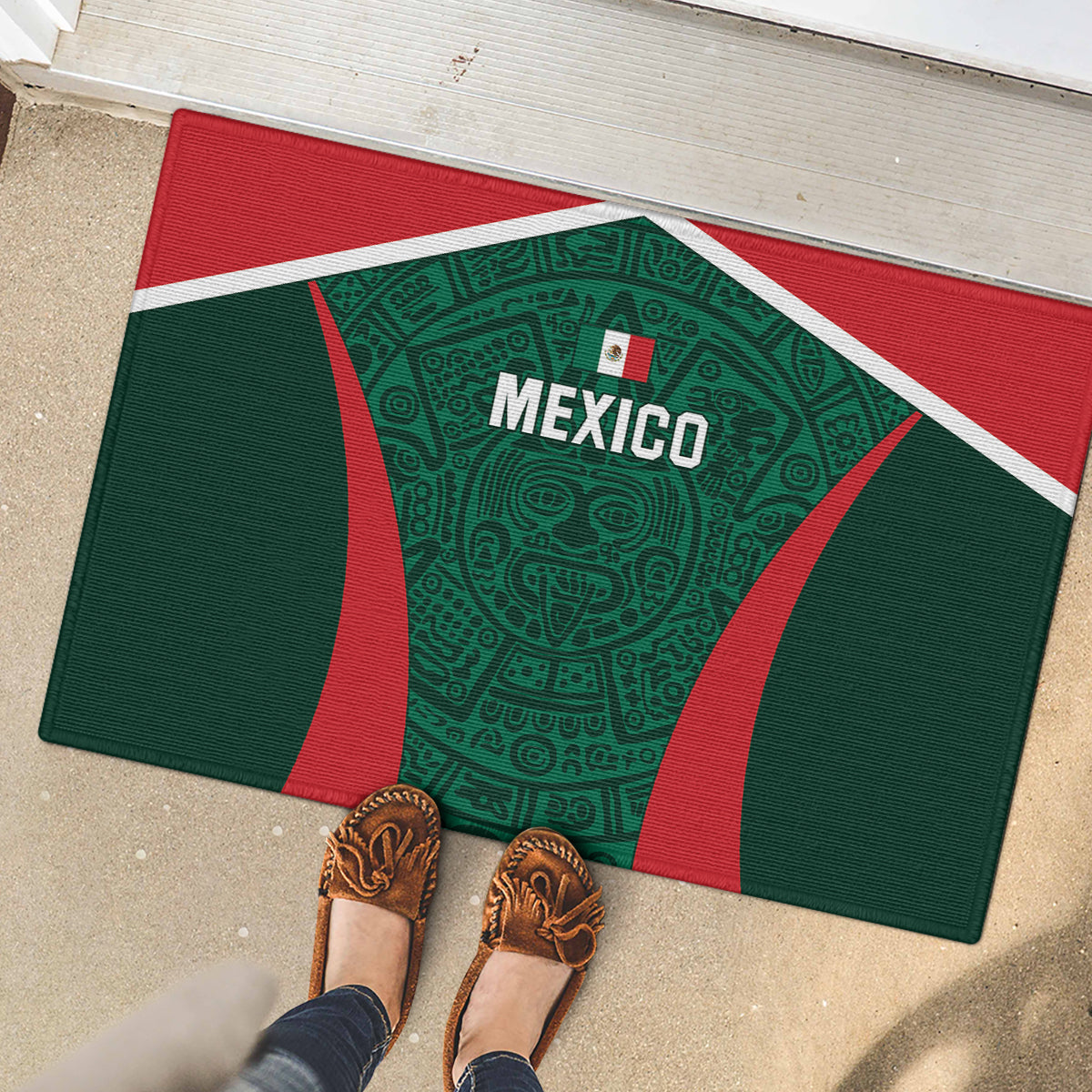 Mexico 2024 Football Rubber Doormat El Tri Go Champion - Wonder Print Shop