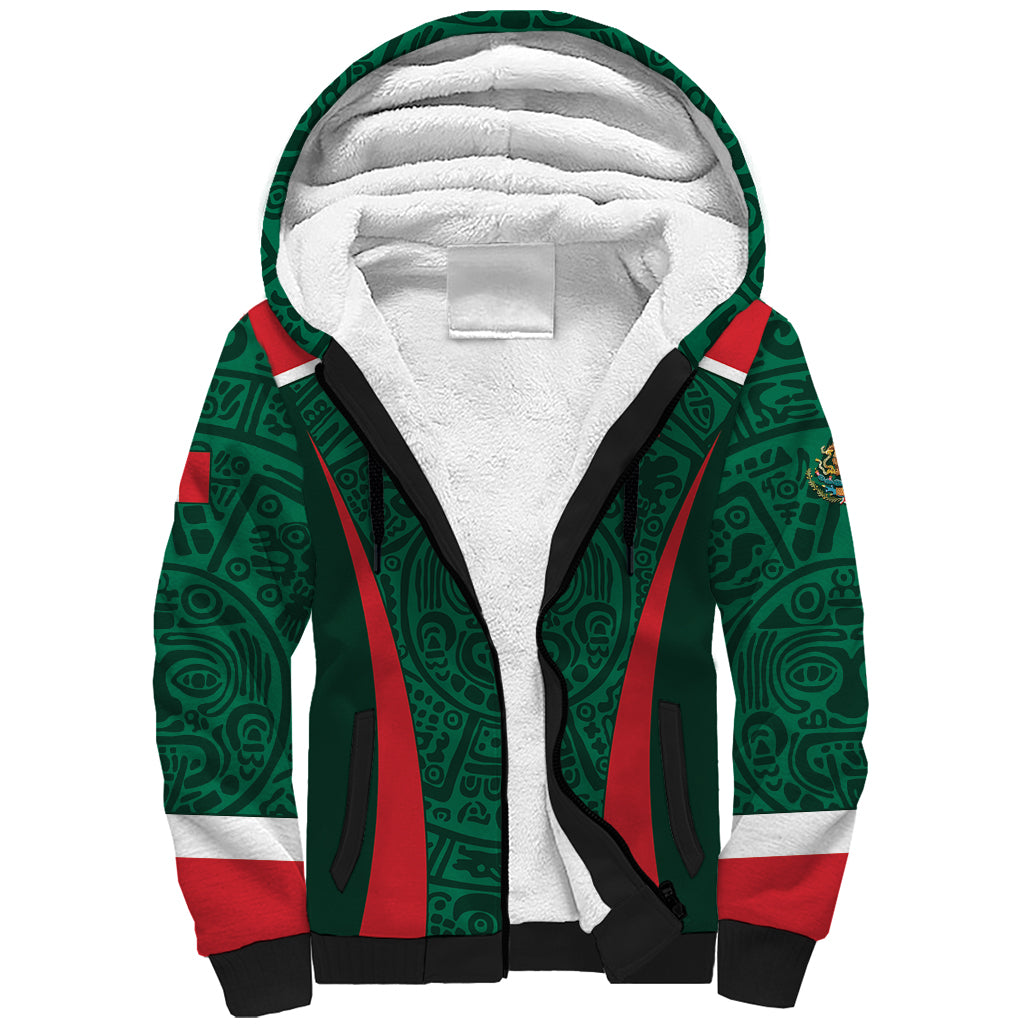 Personalized Mexico 2024 Football Sherpa Hoodie El Tri Go Champion - Wonder Print Shop
