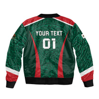 Personalized Mexico 2024 Football Sleeve Zip Bomber Jacket El Tri Go Champion - Wonder Print Shop