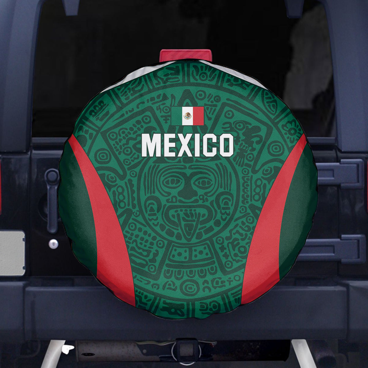 Mexico 2024 Football Spare Tire Cover El Tri Go Champion - Wonder Print Shop