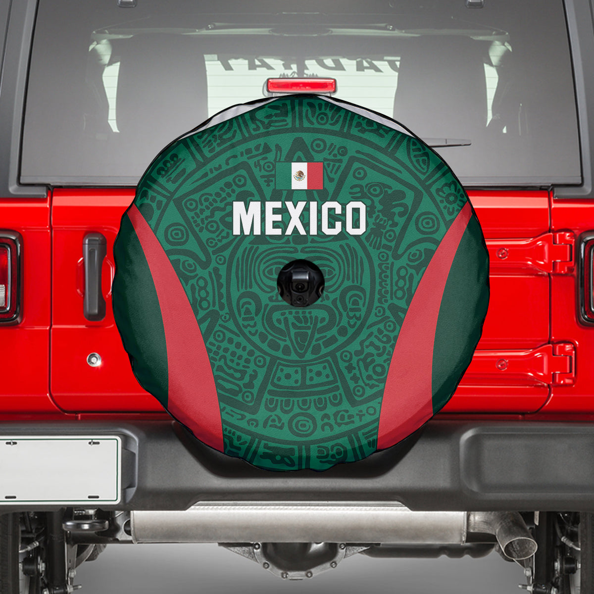 Mexico 2024 Football Spare Tire Cover El Tri Go Champion - Wonder Print Shop