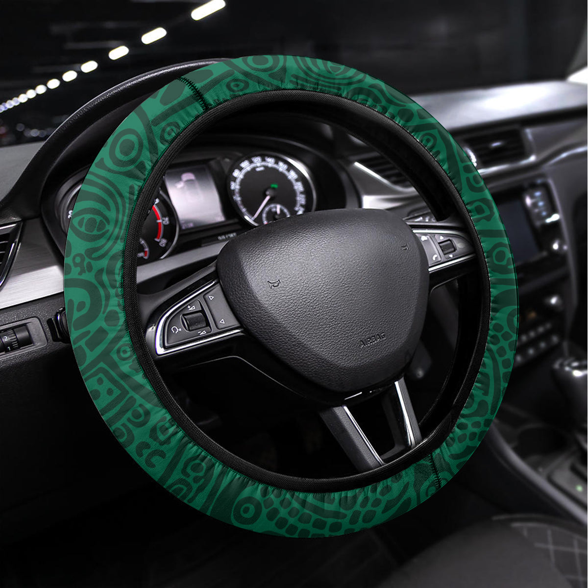 Mexico 2024 Football Steering Wheel Cover El Tri Go Champion - Wonder Print Shop