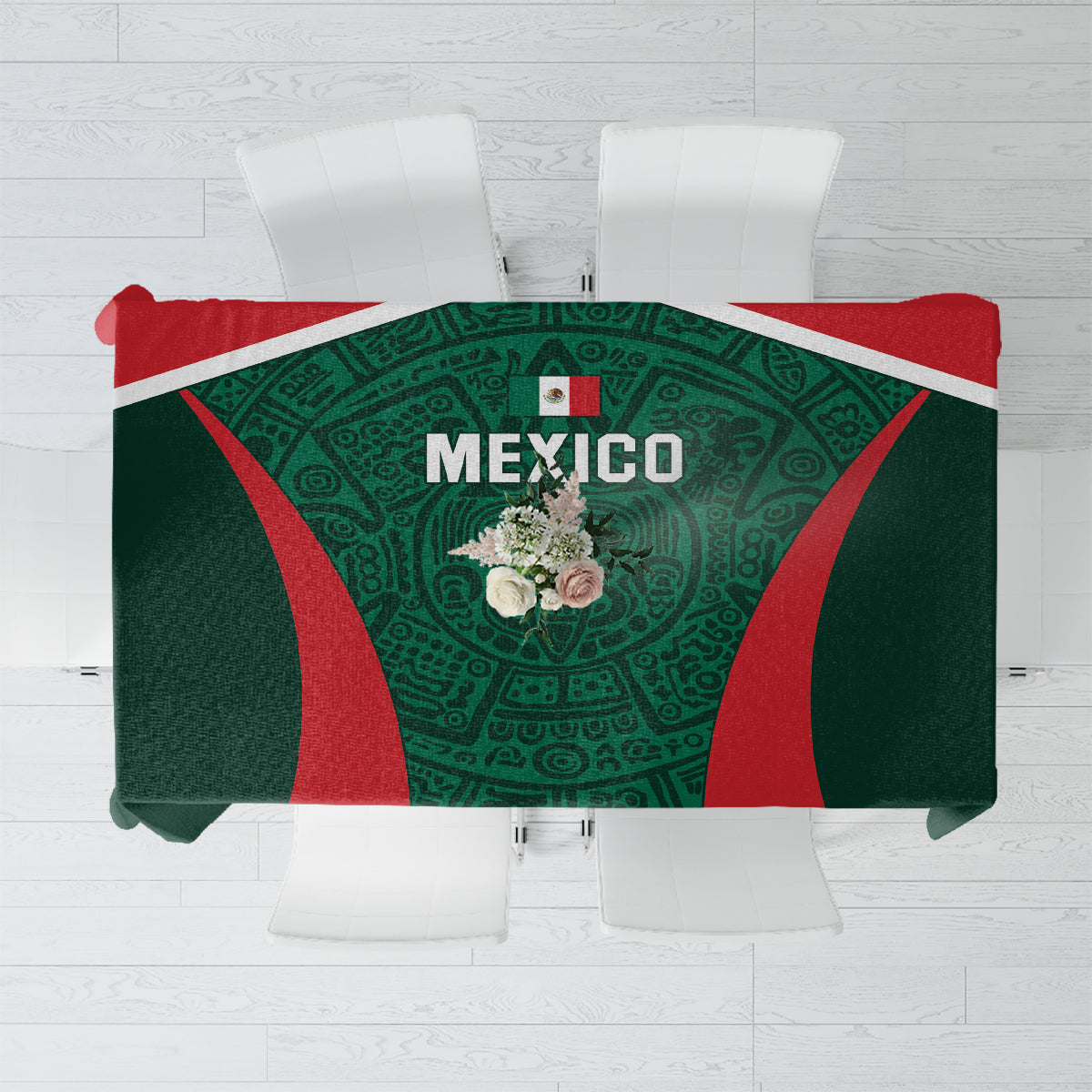 Mexico 2024 Football Tablecloth El Tri Go Champion - Wonder Print Shop