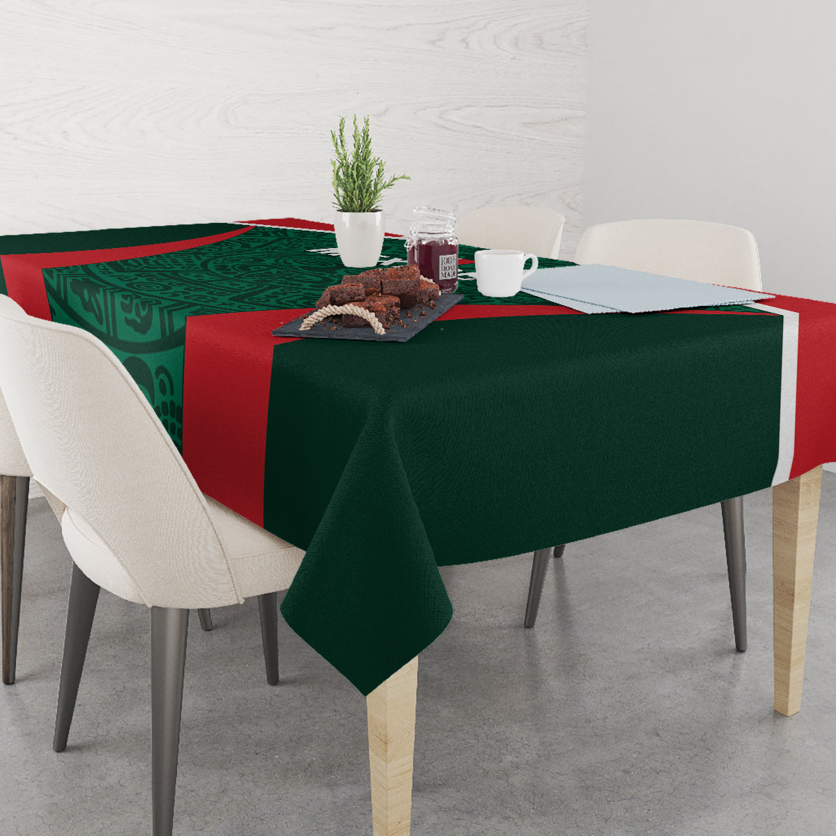 Mexico 2024 Football Tablecloth El Tri Go Champion - Wonder Print Shop
