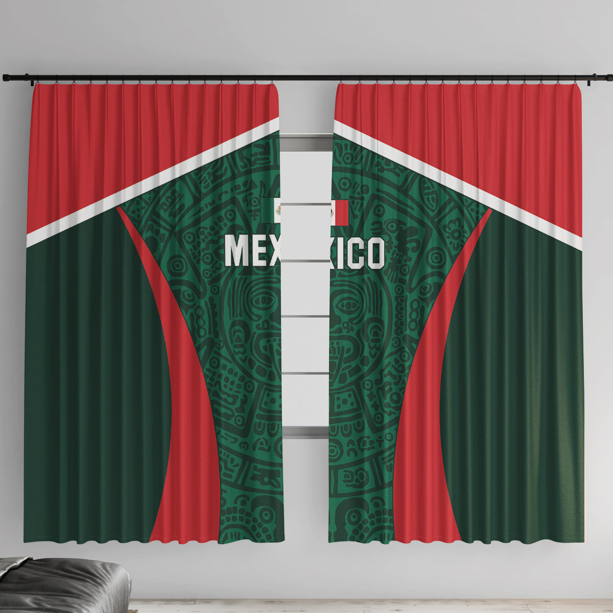 Mexico 2024 Football Window Curtain El Tri Go Champion - Wonder Print Shop