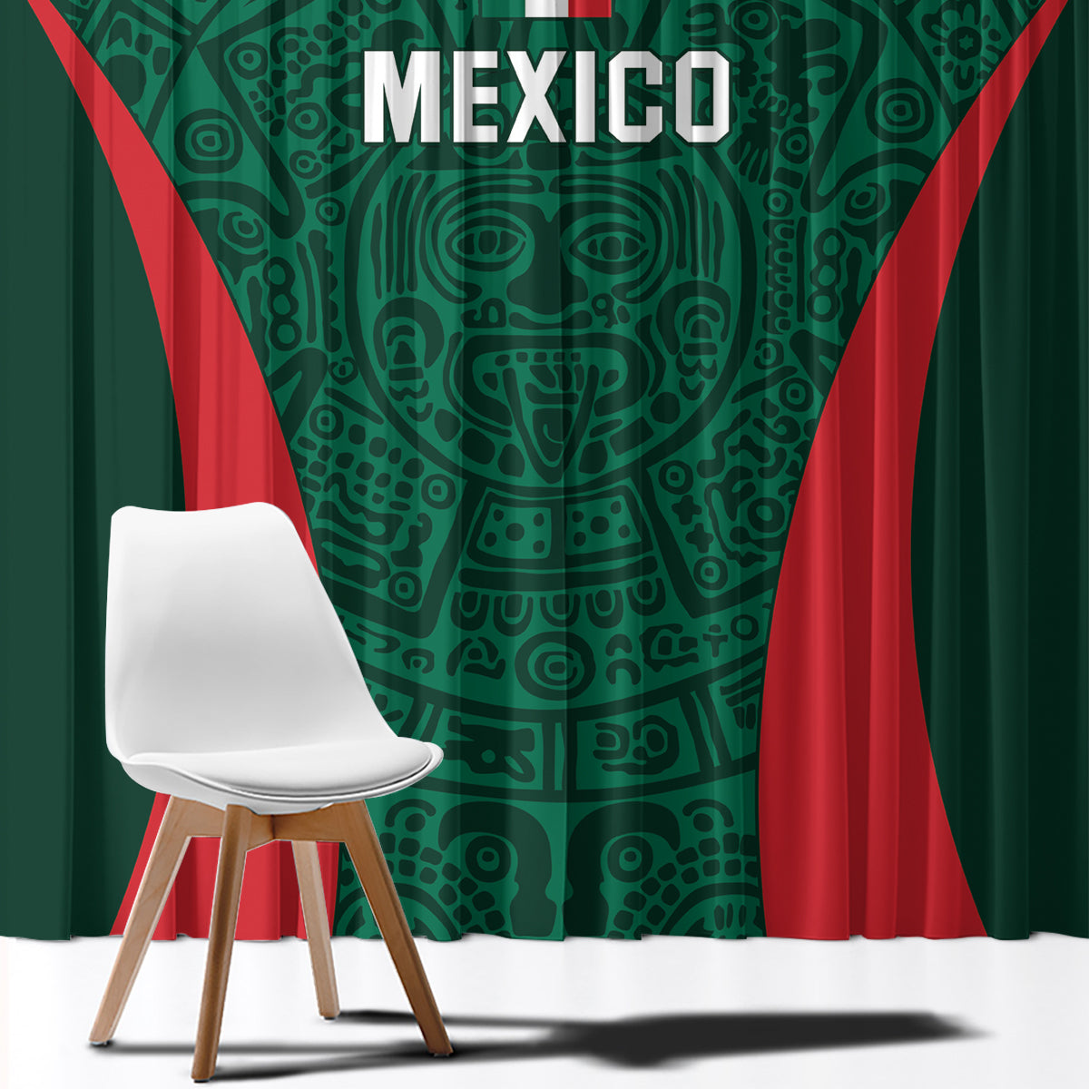 Mexico 2024 Football Window Curtain El Tri Go Champion - Wonder Print Shop