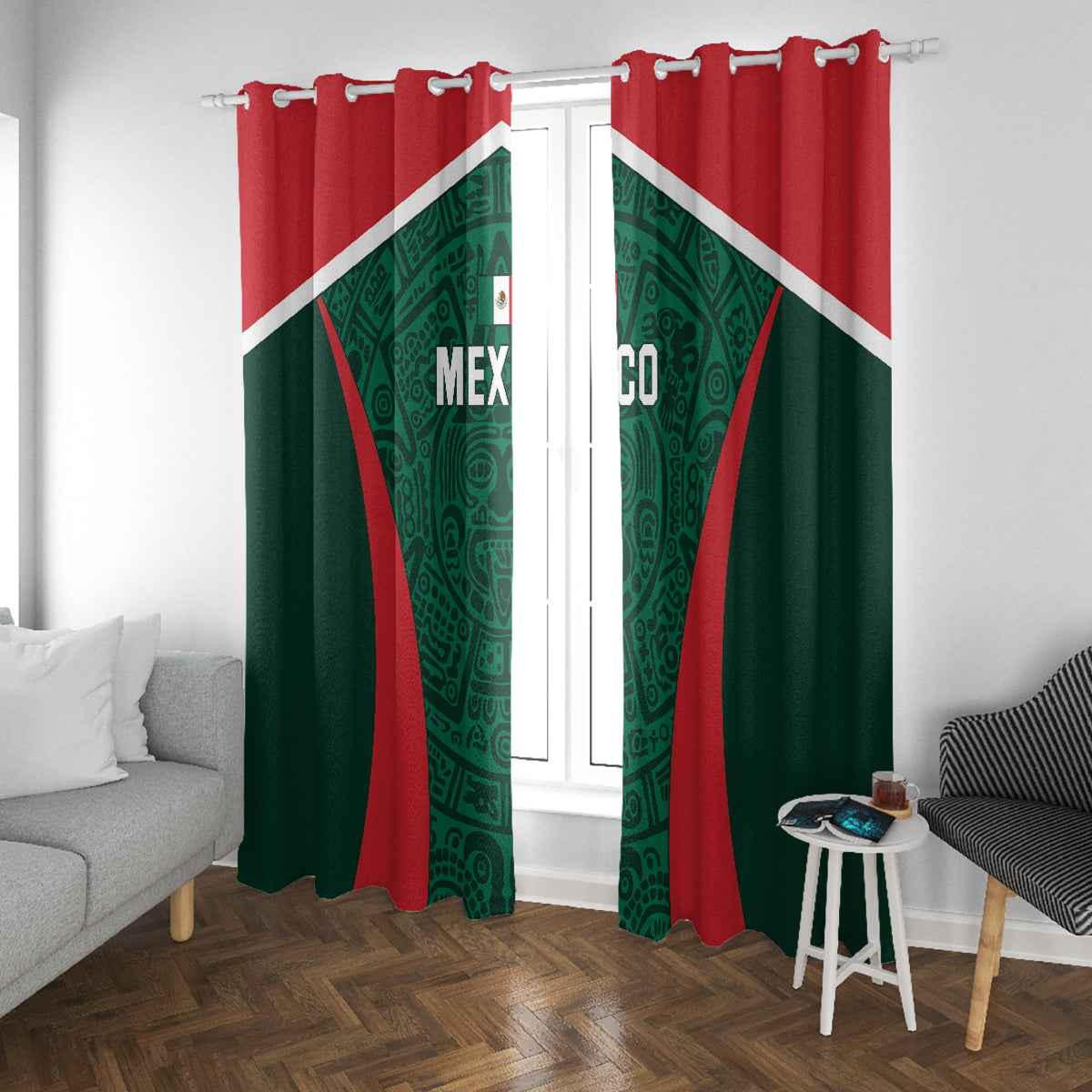 Mexico 2024 Football Window Curtain El Tri Go Champion - Wonder Print Shop