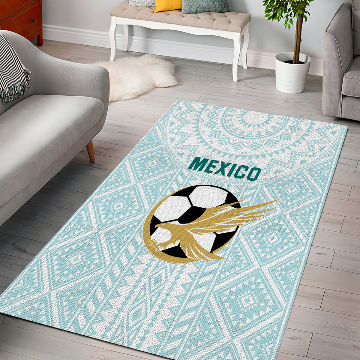 Mexico 2024 Football Area Rug El Tri Special Version - Wonder Print Shop