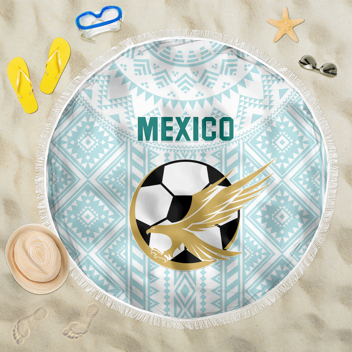 Mexico 2024 Football Beach Blanket El Tri Special Version - Wonder Print Shop