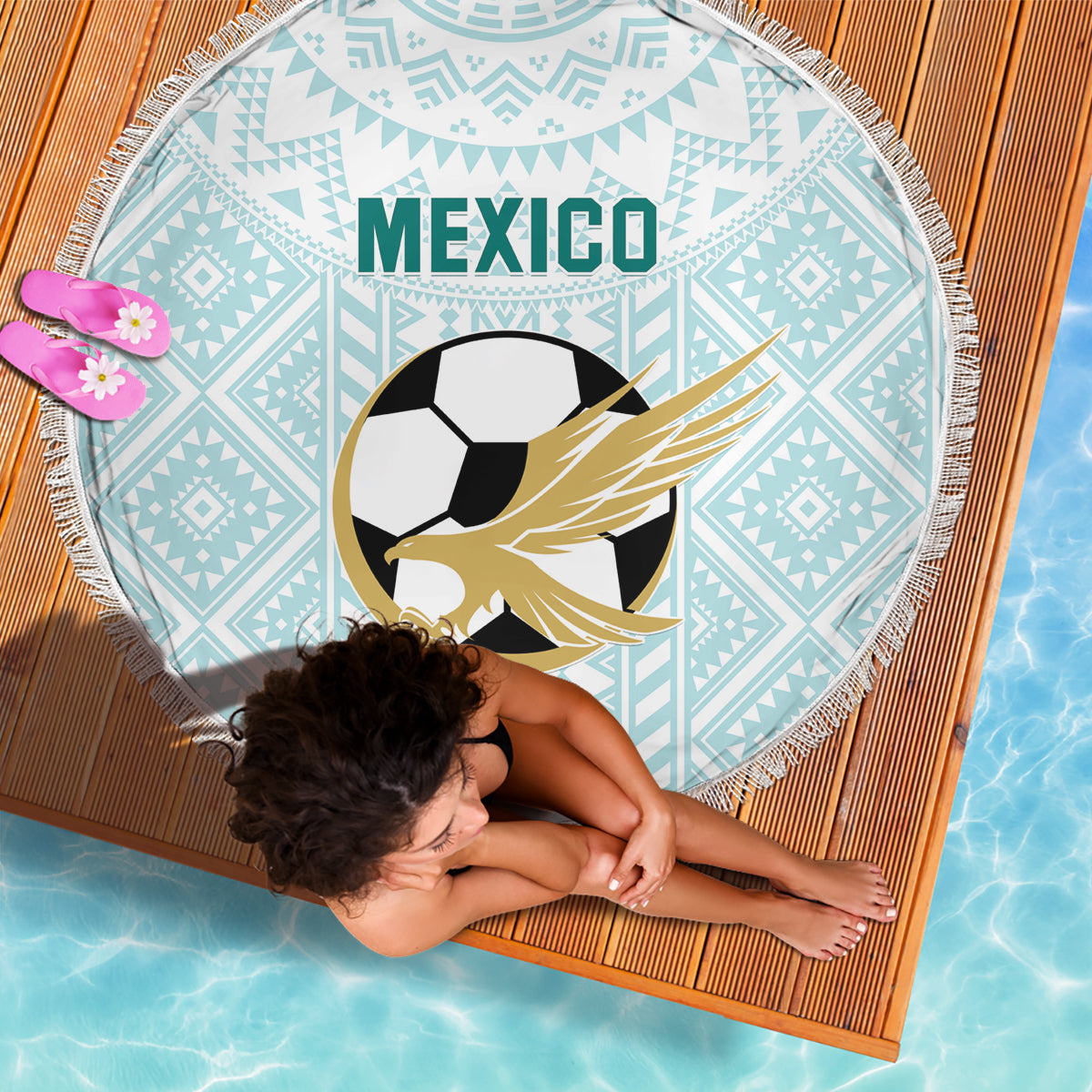 Mexico 2024 Football Beach Blanket El Tri Special Version - Wonder Print Shop