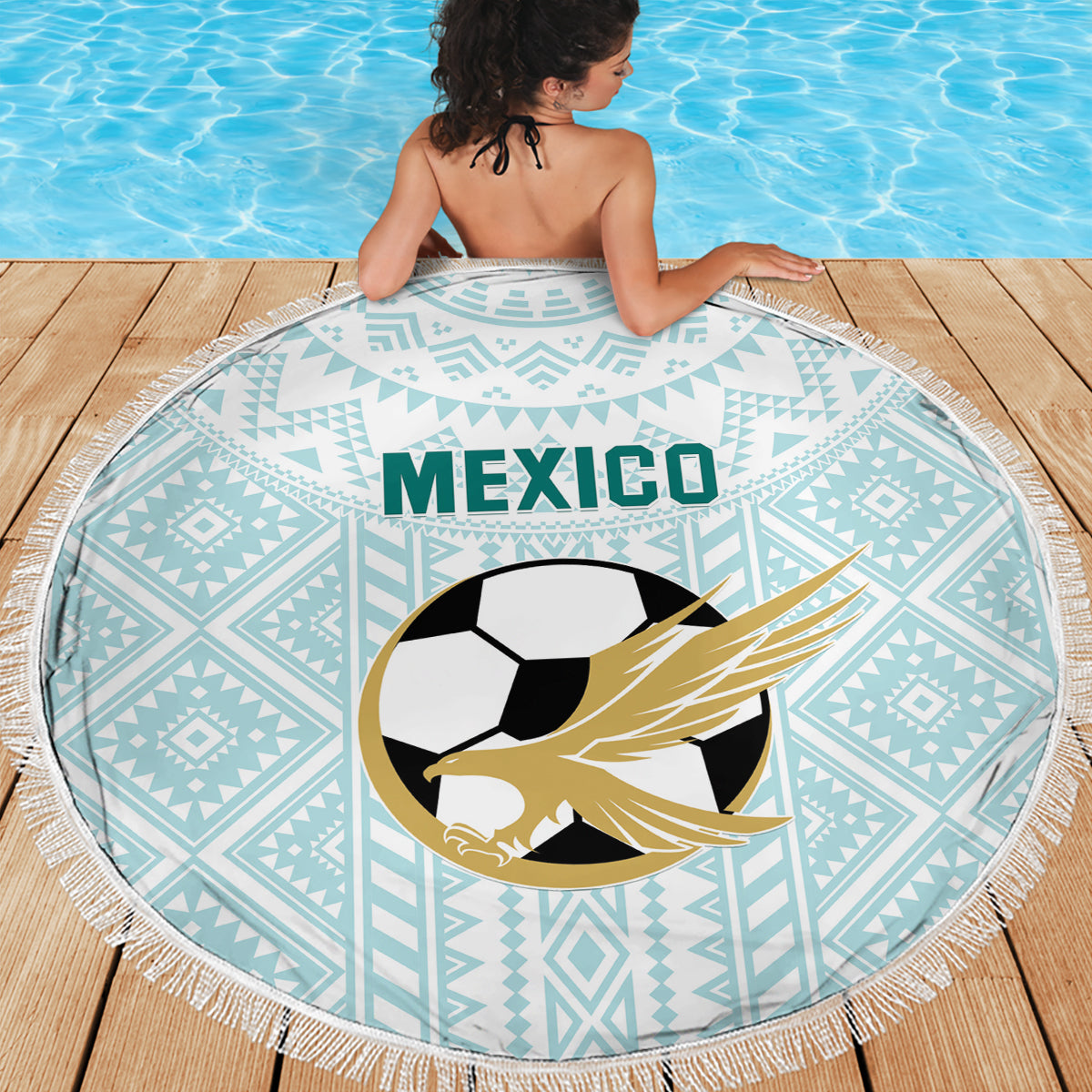 Mexico 2024 Football Beach Blanket El Tri Special Version - Wonder Print Shop