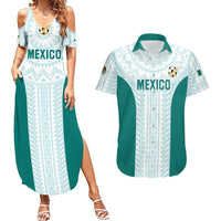 Personalized Mexico 2024 Football Couples Matching Summer Maxi Dress and Hawaiian Shirt El Tri Special Version - Wonder Print Shop