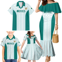 Personalized Mexico 2024 Football Family Matching Mermaid Dress and Hawaiian Shirt El Tri Special Version - Wonder Print Shop
