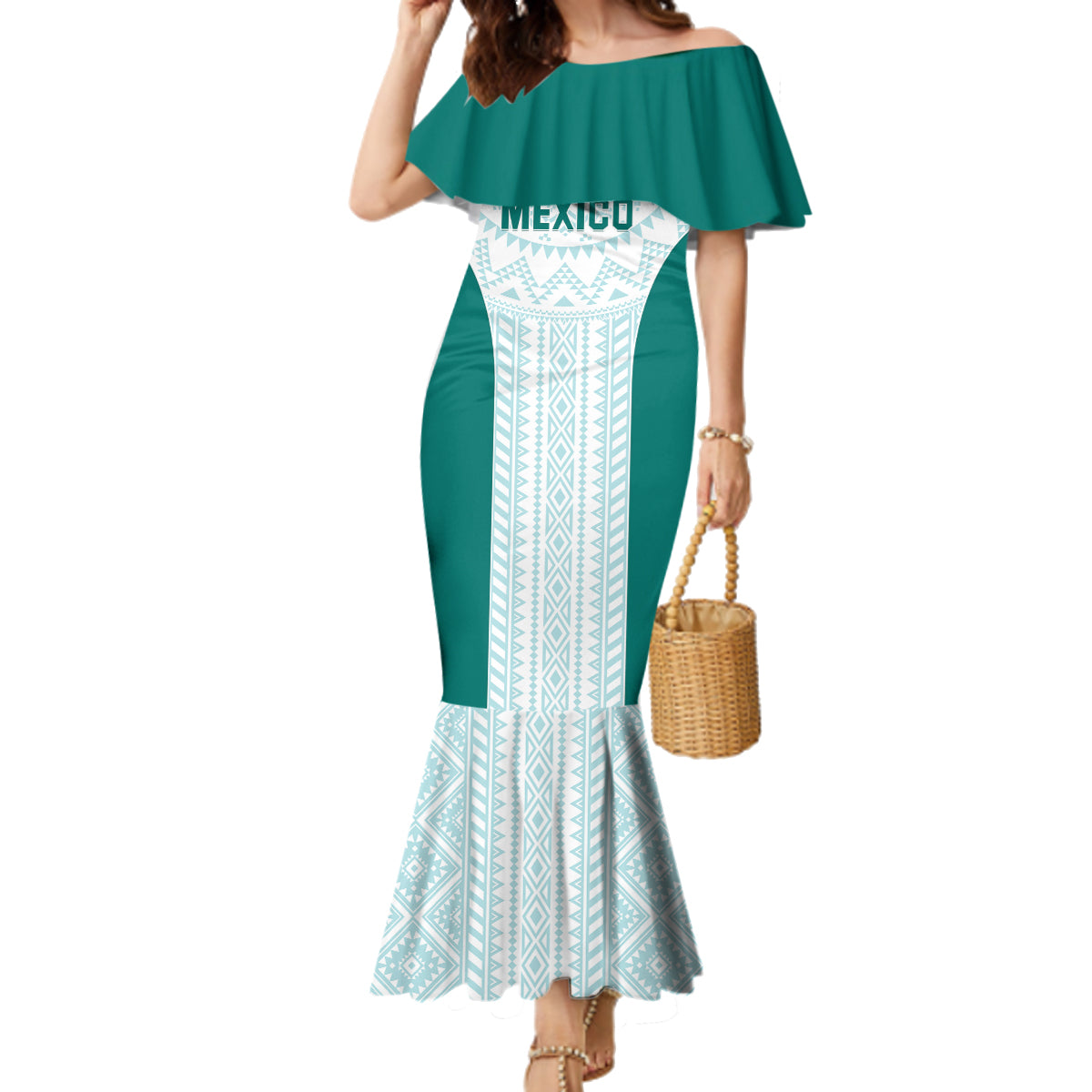 Personalized Mexico 2024 Football Family Matching Mermaid Dress and Hawaiian Shirt El Tri Special Version - Wonder Print Shop