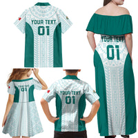 Personalized Mexico 2024 Football Family Matching Off Shoulder Maxi Dress and Hawaiian Shirt El Tri Special Version - Wonder Print Shop