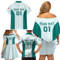 Personalized Mexico 2024 Football Family Matching Off Shoulder Short Dress and Hawaiian Shirt El Tri Special Version - Wonder Print Shop