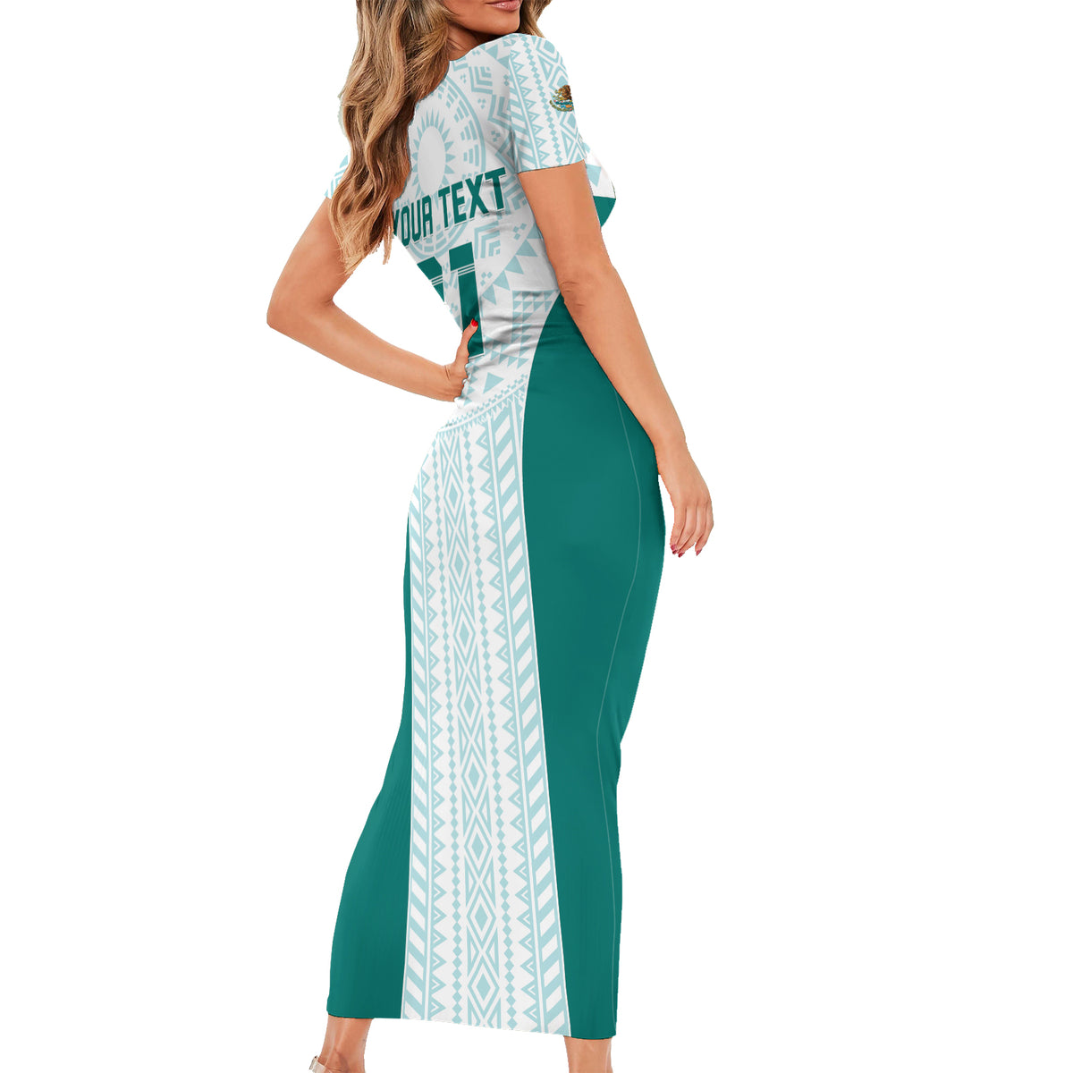 Personalized Mexico 2024 Football Family Matching Short Sleeve Bodycon Dress and Hawaiian Shirt El Tri Special Version - Wonder Print Shop