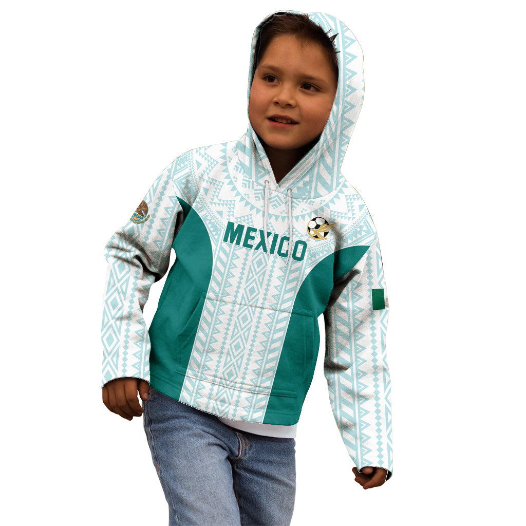 Personalized Mexico 2024 Football Kid Hoodie El Tri Special Version - Wonder Print Shop