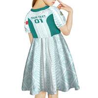 Personalized Mexico 2024 Football Kid Short Sleeve Dress El Tri Special Version - Wonder Print Shop