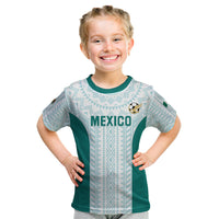 Personalized Mexico 2024 Football Kid T Shirt El Tri Special Version - Wonder Print Shop