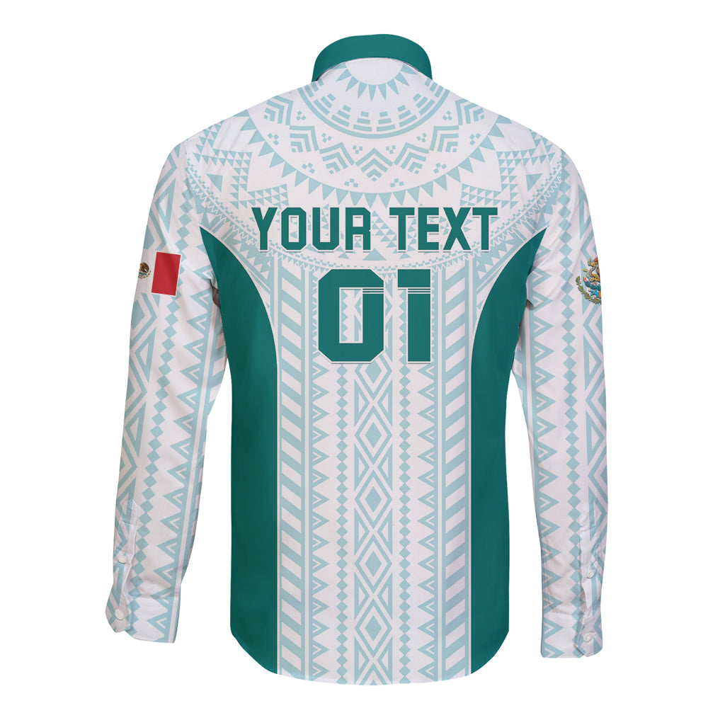 Personalized Mexico 2024 Football Long Sleeve Button Shirt El Tri Special Version - Wonder Print Shop