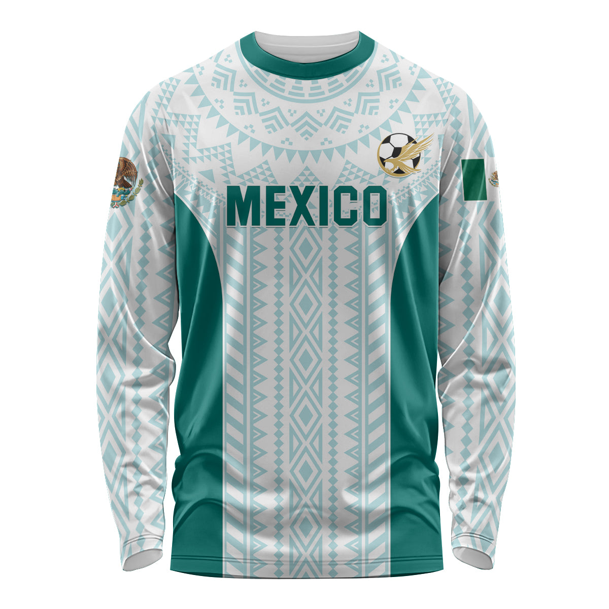 Personalized Mexico 2024 Football Long Sleeve Shirt El Tri Special Version - Wonder Print Shop