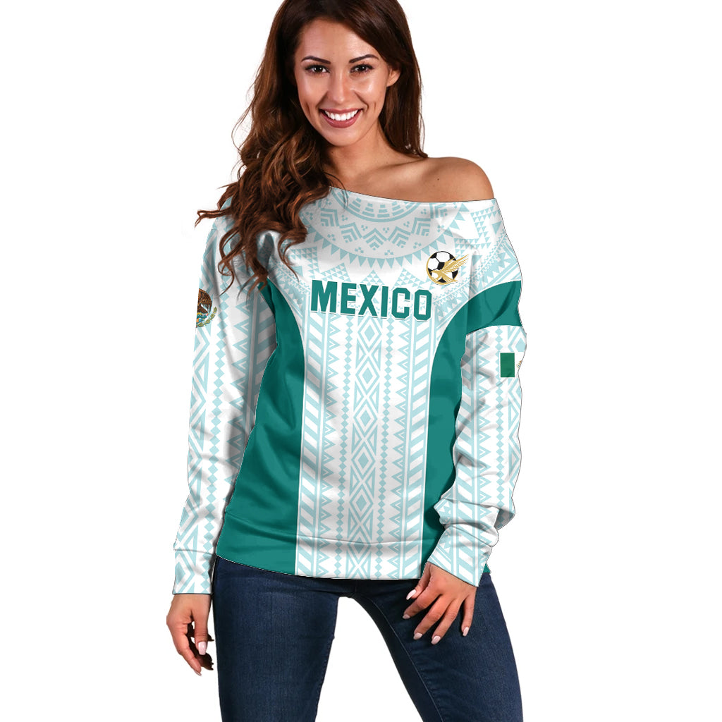 Personalized Mexico 2024 Football Off Shoulder Sweater El Tri Special Version