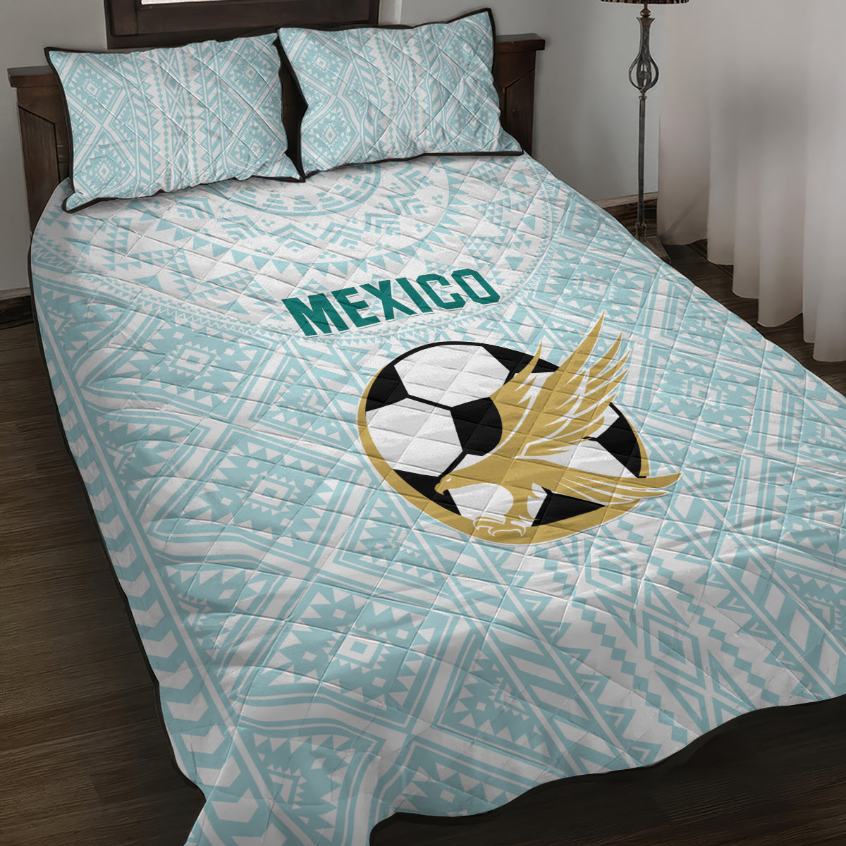 Mexico 2024 Football Quilt Bed Set El Tri Special Version - Wonder Print Shop