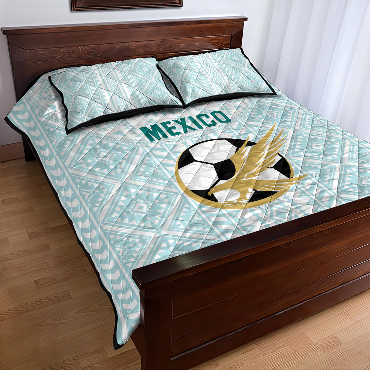 Mexico 2024 Football Quilt Bed Set El Tri Special Version - Wonder Print Shop