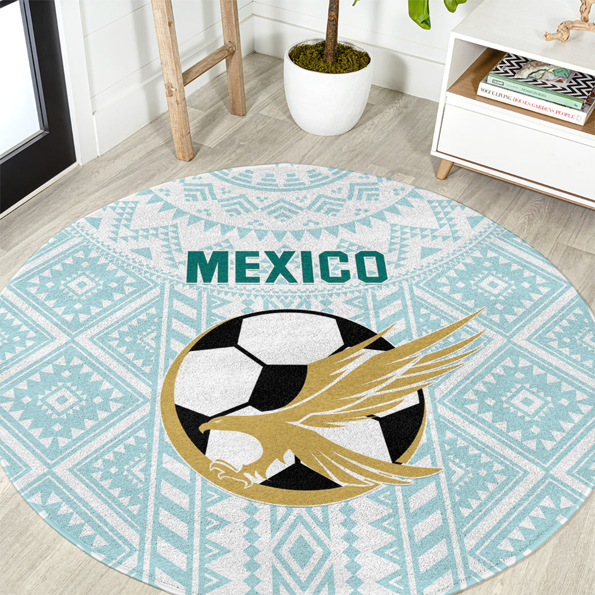 Mexico 2024 Football Round Carpet El Tri Special Version