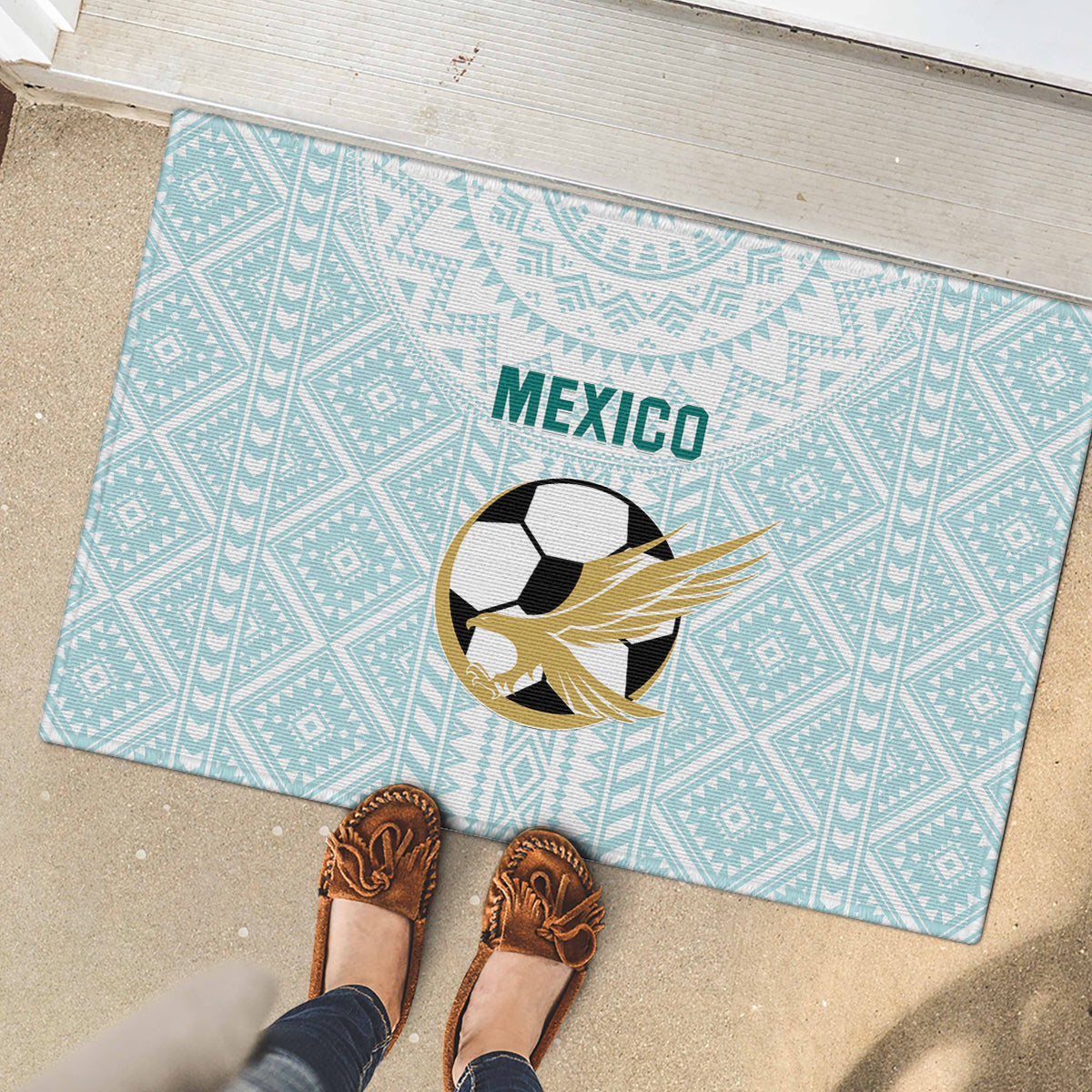 Mexico 2024 Football Rubber Doormat El Tri Special Version - Wonder Print Shop